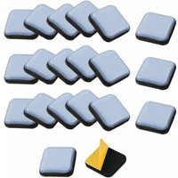 Csparkv - 25×25mm 24 Stück selbstklebende Möbelgleiter, quadratische Teflongleiter für Stuhl, Sofa, Schreibtisch, Tisch, Sessel von CSPARKV