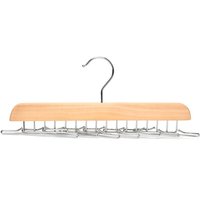 Csparkv - 28 × 4 × 4 cm) Klassischer Krawattenhalter aus Holz mit 16 Haken von CSPARKV