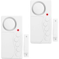 2er-Pack Gefrierschrank-Türalarm, Fenster-Sicherheitsalarm 3/15/30/60 Sekunden, Tür-Offen-Alarm mit 4-in-1-Türsensor von CSPARKV