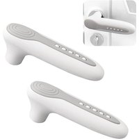 Csparkv - 2er-Pack antistatische Silikon-Türgriffabdeckungen für quadratische und flache Türgriffe von CSPARKV
