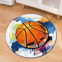 3D-gedruckter Basketballball-Musterteppich für Schlafzimmer, Badezimmer, Computerstuhl, rutschfeste Bodenmatte, Kissenbezug für Wohnzimmerdekoration, von CSPARKV