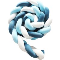 3M geflochtene Bettumrandung, dunkelblaue und blaue und weiße Farbe. Babybettumrandung 3M geflochtene Bettumrandung, dunkelblaue und blaue und weiße Farbe. Babybettumrandung von CSPARKV