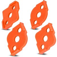 4-teiliger Halbfilet-Schnellpositionierer für die Holzbearbeitung, ABS-Radius-Jig-Fräser-Vorlagen, Eckfräser, für rechtwinklige Bilderrahmen, Tische, von CSPARKV