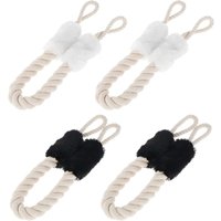 Csparkv - 4er-Pack Türstopper aus Seil zum Schutz von Tür- und Fenstergriffen von CSPARKV