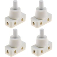 4x Ein/Aus-Drucktastenschalter, Einbau-Druckschalter mit Draht und Schraubverschluss, 220 V 60 Hz, 10 A, für Schreibtischlampe, Luftkühler, von CSPARKV