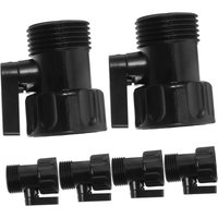 Csparkv - 6 Stück 3/4 Zoll Gartenschlauch-Absperrventil, Wasserdurchflussregelung, Zubehör, Gartenschlauch-Verbindungsstücke, praktische Kupplung, Csparkv - 6 Stück 3/4 Zoll Gartenschlauch-Absperrventil, Wasserdurchflussregelung, Zubehör, Gartenschlauch-Verbindungsstücke, praktische Kupplung, von CSPARKV