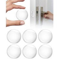 Csparkv - 6x transparenter Türstopper, rundes Schutzkissen, Türpuffer, Kleber, Türdämpfer von CSPARKV