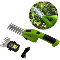 7,2-V-Akku-Hecken- und Rasentrimmer – Grasschere mit Klingen, 1500-mAh-Akku, Ladegerät zum Schneiden und Beschneiden von CSPARKV