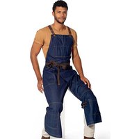 Blaue Pottery-Jeansschürze mit überkreuzter Rückseite von CSPARKV