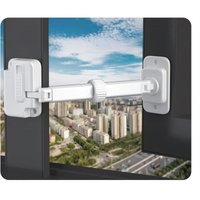 Csparkv - 15,5 × 6 × 1 cm) Fenstersicherung für Kinder, 2-teiliger Fensterspaltbegrenzer mit einstellbarer Größe, Fenstersicherheitsschlösser für von CSPARKV