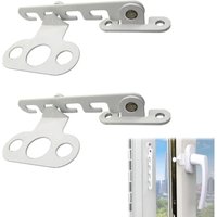 Csparkv - 16,7 × 6,3 × 0,2 cm) 2 Stück Flügelfensterbegrenzer, Fensterbegrenzer, Fensterbegrenzer ohne Bohren, stoppt Fenster offen und Türschlösser, von CSPARKV