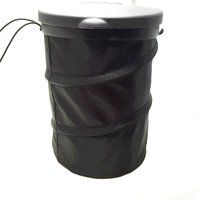 CSPARKV 1 Stück schwarzer Auto-Mülleimer, universeller, faltbarer Mülleimer, tragbarer, mehrzweckiger, hängender Mülleimer mit Deckel für Fahrzeug von CSPARKV