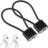 CSPARKV 2 Stück Stahlseil-Vorhängeschlösser, Kabel-Vorhängeschlösser mit Schlüssel, Diebstahlsicherungsschlösser für Fahrräder, Schließfächer, CSPARKV 2 Stück Stahlseil-Vorhängeschlösser, Kabel-Vorhängeschlösser mit Schlüssel, Diebstahlsicherungsschlösser für Fahrräder, Schließfächer, von CSPARKV