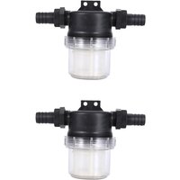 CSPARKV 2er-Pack Wasserpumpen-Filternetz-Sprinkler, verstellbares Inline-Sieb mit transparentem Netz, Bewässerungswerkzeug für Gartenwasserpumpe von CSPARKV