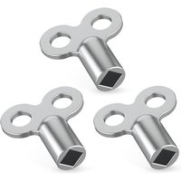 CSPARKV 30 Stück silberne Kühler-Entlüftungsschlüssel – robuste Aluminium-Entlüftungsschlüssel – Kühler-Entlüftungsschlüssel für viele Heizkörper – von CSPARKV