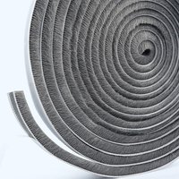 CSPARKV 5 m x 15 mm – selbstklebende Bürstendichtung für graue Schiebetür, Anti-Staub-Bürstenstreifen von CSPARKV