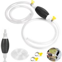 CSPARKV Manueller Kraftstoffschlauch, Siphon-Handpumpe mit 2 m Rohrdruckschlauch, Notfall-Kraftstoffpumpe, Siphon-Handpumpe für die tragbare von CSPARKV