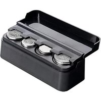 CSPARKV Münzbox-Halter, Aufbewahrungsbox, Münz-Organizer, Auto-Münzaufbewahrungsbox, tragbarer Münzhalter aus Kunststoff fürs Auto, 11,5 x 4 x 3,8 cm von CSPARKV
