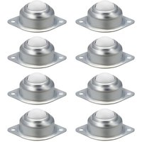 CSPARKV Set mit 8 Nylon-Kugelrollen für Möbel oder Schränke, Möbelrollen, Transfer-Kugelrollen aus Nylon und Edelstahl für Möbelrollstühle, von CSPARKV