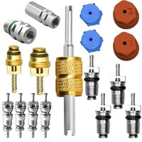 CSPARKV Ventilkernsatz für Klimaanlagen, einschließlich A/C-Kältesystem R12 und R134a Ventilkern, AC-Serviceanschluss-Verschlusskappe, Werkzeug zum CSPARKV Ventilkernsatz für Klimaanlagen, einschließlich A/C-Kältesystem R12 und R134a Ventilkern, AC-Serviceanschluss-Verschlusskappe, Werkzeug zum von CSPARKV