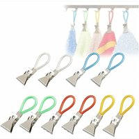 Csparkv - 10 Stück, zufällige Farbe, Geschirrtuch-Clip, Geschirrtuch-Aufhänger, Küchenhandtuch-Aufhänger, Küchenhandtuch-Clip, Handtuch-Clip, von CSPARKV