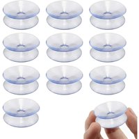 Csparkv - 10 Stück doppelseitige Saugnäpfe, doppelseitiger Kunststoff-Saugnapf, doppelseitige transparente Saugnäpfe, doppelseitige Csparkv - 10 Stück doppelseitige Saugnäpfe, doppelseitiger Kunststoff-Saugnapf, doppelseitige transparente Saugnäpfe, doppelseitige von CSPARKV