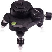 11×9,5×9,5cm) 360° Feineinstellungshalterung mit Schwenkfuß - Stativadapter für Laser-Wasserwaagen mit 1/4' und 5/8' Gewinde - Mit horizontaler von CSPARKV