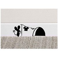 Csparkv - 18x7cm Mouse Hole-House Vinyl-Wandaufkleber für Sockelleisten von CSPARKV
