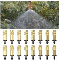 Csparkv - 2,8 cm 16-teilige Kupfer-Zerstäuberdüse, Messing-Sprühdüse, verstellbare Zerstäuberdüse, Zerstäubersprinkler für Rasen, Terrasse, Garten Csparkv - 2,8 cm 16-teilige Kupfer-Zerstäuberdüse, Messing-Sprühdüse, verstellbare Zerstäuberdüse, Zerstäubersprinkler für Rasen, Terrasse, Garten von CSPARKV