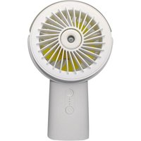 Csparkv - 2-in-1 Mini-Tragbarer Ventilator, wiederaufladbar, 4000 mAh, leise, mit 3 Geschwindigkeiten, Nebelmacher, 90° faltbares Design, von CSPARKV