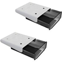 Csparkv - 20 x 17 x 7,2 cm, 2 Stück, versteckt unter dem Schreibtisch, Aufbewahrungsbox mit Schreibtischschublade – großes Fassungsvermögen – von CSPARKV