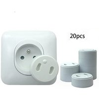Csparkv - 20er-Pack] Abnehmbare französische Baby-Steckdosenabdeckung [Kein Schlüssel oder Kleber] – Baby-Steckdosenabdeckung – Sicherheit zu Hause von CSPARKV