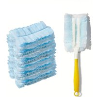 Csparkv - 20er-Pack Einweg-Nachfüllpackungen für elektrostatische Hochleistungs-Staubtücher, passend für Swiffer-Staubtücher, mit gelbem Griff von CSPARKV