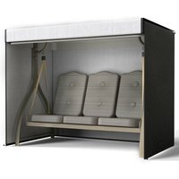 220x125x170cm (schwarz), Schutzhülle für Schaukelstuhl, PE-Gartenstuhlabdeckung, Gartenmöbelabdeckung, Anti-UV-Plane, wasserdicht, reißfest, von CSPARKV