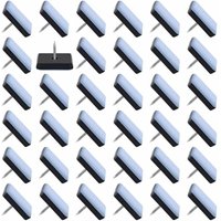 Csparkv - 25 x 25 mm), Packung mit 50 Möbelgleitern, Teflon-Möbelgleiter mit Nägeln, aufnagelbare Stuhlgleiter von CSPARKV