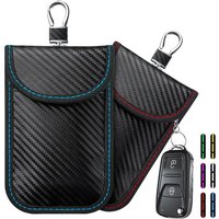 Csparkv - 2er-Pack Anti-RFID-Autoschlüssel-Signalblockierungs-Faraday-Tasche, RFID-Signalblockierungstaschen für Autoschlüssel, Anti-RFID-Schutzhülle Csparkv - 2er-Pack Anti-RFID-Autoschlüssel-Signalblockierungs-Faraday-Tasche, RFID-Signalblockierungstaschen für Autoschlüssel, Anti-RFID-Schutzhülle von CSPARKV