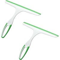 Csparkv - 2er-Pack grüner Glasschaber, Duschschaber, Duschschaber mit weichem Kleber, Fensterreinigungsschaber, Duschwischer, geeignet für Glas, Csparkv - 2er-Pack grüner Glasschaber, Duschschaber, Duschschaber mit weichem Kleber, Fensterreinigungsschaber, Duschwischer, geeignet für Glas, von CSPARKV
