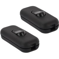 2er-Pack schwarzer Torpedoschalter, Wippschalter, zweipoliger Schalter 6 a 250 v, Inline-Lampe 2- oder 3-zeiliger Inline-Schalter, für Kleingeräte, 2er-Pack schwarzer Torpedoschalter, Wippschalter, zweipoliger Schalter 6 a 250 v, Inline-Lampe 2- oder 3-zeiliger Inline-Schalter, für Kleingeräte, von CSPARKV