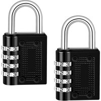 Csparkv - 2er-Set 4-stelliges Code-Vorhängeschloss, Kombinationsschloss aus Zinklegierung, Code-Schließfach-Vorhängeschloss für Koffer, Schließfach, von CSPARKV