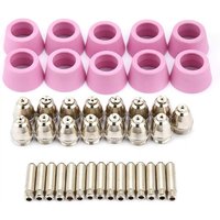 35 Stück/Set) Düsen-Elektroden-Set, AG60 SG55 Plasmaschneider, Schneidbrenner, Verbrauchsmaterialien, Elektroden-Düsenbecher-Set von CSPARKV