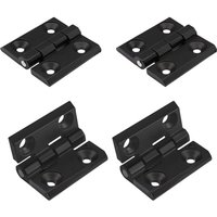 Csparkv - 4 Stück Zinkscharniere 40 x 40 x 5 mm, robustes Türscharnier, drehbar um 270 Grad, Außenscharnier aus Edelstahl, für feste Türen, kleine Csparkv - 4 Stück Zinkscharniere 40 x 40 x 5 mm, robustes Türscharnier, drehbar um 270 Grad, Außenscharnier aus Edelstahl, für feste Türen, kleine von CSPARKV