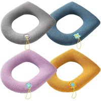 4 Stück waschbarer Toilettensitzbezug, Toilettensitzbezug, Toilettensitzbezug, Thermo-Toilettensitzkissen, Toilettensitz, generisches 4 Stück waschbarer Toilettensitzbezug, Toilettensitzbezug, Toilettensitzbezug, Thermo-Toilettensitzkissen, Toilettensitz, generisches von CSPARKV