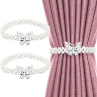 Csparkv - 41 cm Vorhang-Raffhalter, 2 Stück schmetterlingsförmige Vorhang-Raffhalter, frei verstellbar, geeignet für Zuhause, Hotel, Büro, keine Csparkv - 41 cm Vorhang-Raffhalter, 2 Stück schmetterlingsförmige Vorhang-Raffhalter, frei verstellbar, geeignet für Zuhause, Hotel, Büro, keine von CSPARKV