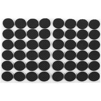 Csparkv - 48 Stück (28 x 3 mm), schwarz, Gummipolster für Möbelbeine, leichte selbstklebende Möbelschutzpolster, Gleiter, Tischschutz, Fußpolster, von CSPARKV