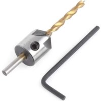 Csparkv - 5 mm) Holzbohrer mit Senker, HSS-Stahl-Hochgeschwindigkeits-Holzbohrer, konischer Holzsenker mit Sechskantschlüssel, Reibahle, Anfaswerkzeug von CSPARKV
