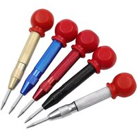 Csparkv - 5-teiliges 5-Zoll-Set mit automatischem Körner – verstellbarer, federbelasteter Körner für Holz, Metall, Kunststoff mit gepolsterter Kappe von CSPARKV