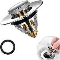 6,2 × 6,2 × 5 cm) Waschbeckenstöpsel, Universal-Pop-Up mit Haarfilter, geruchshemmender und verstopfter Abfluss, Edelstahlablauf für Küchenspüle und von CSPARKV
