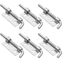 Csparkv - 6-teiliges Türschloss, Gartenschuppen-Türschloss, Bolzen aus Edelstahl 304, verzinktes Federschloss, für Badezimmer, Toilette, Schuppen, Csparkv - 6-teiliges Türschloss, Gartenschuppen-Türschloss, Bolzen aus Edelstahl 304, verzinktes Federschloss, für Badezimmer, Toilette, Schuppen, von CSPARKV