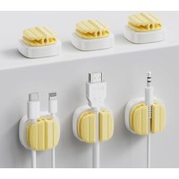 Csparkv - 6er-Pack Kabel-Organizer-Federhalter-Clips, verstellbarer Computer-Kabel-Organizer für Schreibtisch, Küche, Auto, Wand, Desktop, von CSPARKV