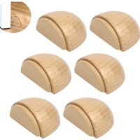 Csparkv - 6er Set Türstopper - selbstklebender Türstopper aus Holz für Fußböden und Parkett - selbstklebender Türstopper - Türstopper von CSPARKV